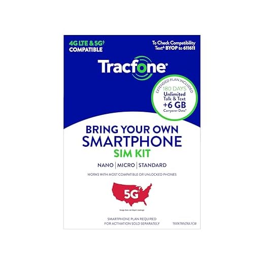 Tracfone Unlimited Talk & Text Plus 6 GB of Data SIM Bundle 180-Day - Prepaid Plan (CDMA)