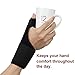 Ultrafun Trigger Finger Splint Brace Support Breathable Wrist and Thumb Fracture Finger Stabilizer Brace Sleeves for Pain Relief, Carpal Tunnel Arthritis Tendonitis (Black)
