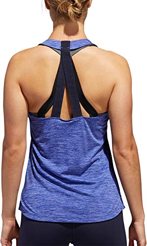 Débardeur Adidas femme lilas ample contre la transpiration en taille XL