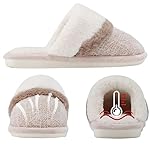 Cozy Slippers for Women Indoor and Outdoor Fuzzy House Shoes with Memory Foam Anti-Skid Sole Gifts for Women Mom Ladies - Image 2