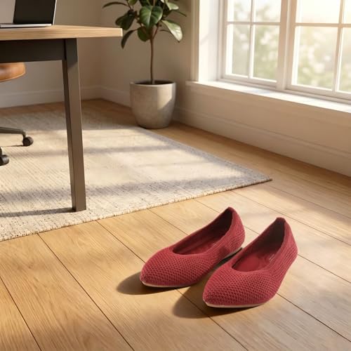Image of Frank Mully Womens Pointed Toe Flats Knit Dress Shoes Comfort Women Shoes Softable