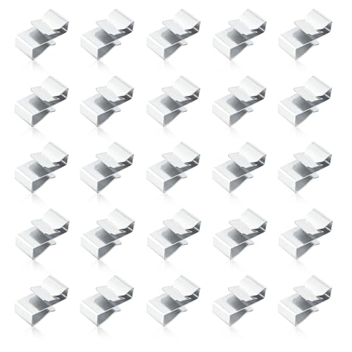 SSNNUU 25PCS Trailer Wire Clips,Stainless Steel Trailer Frame Wire Clamp Clips,Universal Wire Clips for Trailer Wiring Boat Trailer Parts & Accessories for Trailer Kayak Sailboat