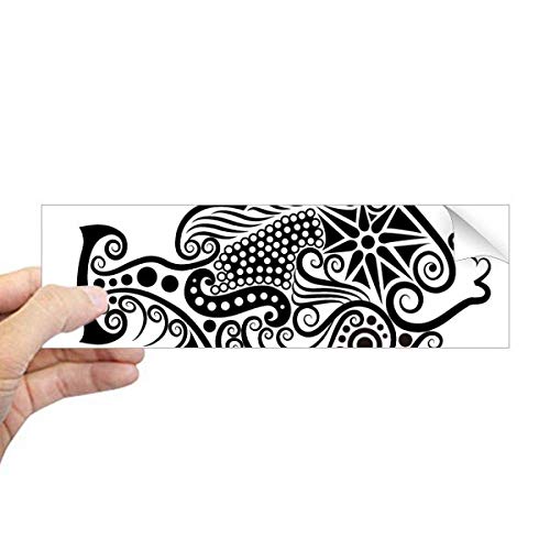 Sticker rectangulaire motif poisson autocollant étiquette DIYthinker - 2