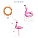 KATOOM Inflatable Flamingo Ring Toss Game 2 Pcs Inflatable Flamingo Hat Pool Toys Party Decoration with 12 pcs Floating Swimming Rings for Kids and Adult Family Party Game Water Fun