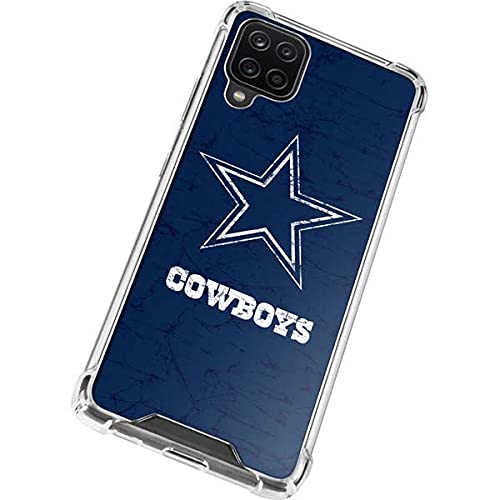 Skinit Clear Phone Case Compatible with Galaxy A12 - Officially Licensed NFL Dallas Cowboys Distressed Design
