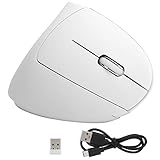 Mouse inalámbrico, Mouse Vertical USB inalámbrico para Juegos de Oficina Accesorios de computadora R...