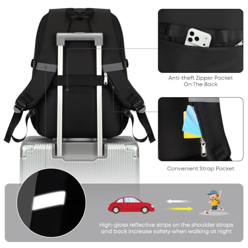 Image of 3PCS Boys Backpack for School Kids Schoolbag Teens Book Bag | Teen Boys Elementary Middle School Backpack Waterproof College Student Bookbag Children Waterproof Laptop Bag Black