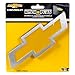 Plasticolor 002207R01 Chevy Bowtie Style Brushed Aluminum Hitch Plug, yellow
