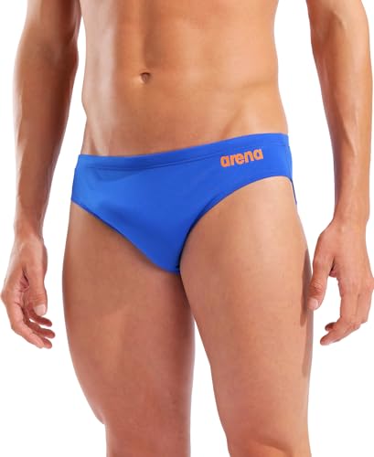 Image of Arena Men's Team Solid Swim Brief MaxLife Athletic Swimwear Professional Swimsuit Bathing Suit