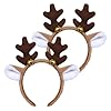 Pistha 2PCS Reindeer Antlers Headband Deer Ears Headwear for Women Halloween Christmas Theme Costume
