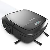PureClean Automatic Mopping Robot Vacuum Cleaner - Robotic Auto Self Navigation Low Profile Home Cleaning Vacuum with Water Tank Mop Attachment - for Hardwood, Linoleum, Tile, Carpet Floor PUCRC50