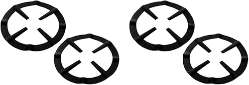 Hemoton 4 piezas de hierro fundido para estufa de gas, reductor de anillo para estufa de gas, placa de cocina, soporte de anillo reductor para