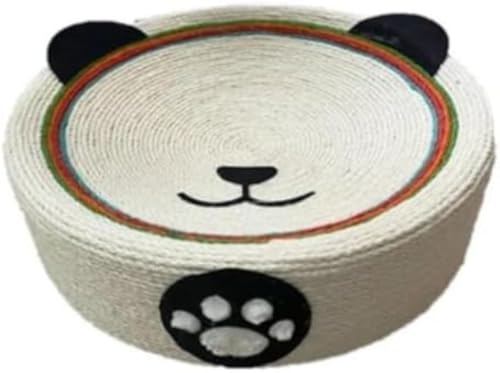 CokBlu猫ベッド兼スクラッチャー 天然サイザル麻製 すり鉢型猫用ベッド 耐久的爪とぎマット 滑り止め付き ソファー保護家具破壊防止 猫のストレス解消おもちゃ