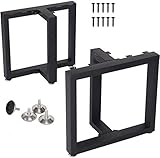 Metal Coffee Table Leg Desk Legs Set of 2 16” Height 18” Wide Industrial Furniture Legs,Metal...