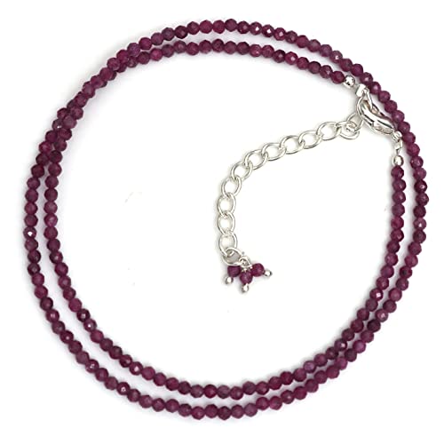 Gempires Nature’S Treasure Gempires Natural Ruby Gemstone Beads Dainty Choker Necklace thumb #2