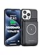 NEWDERY Akkuhülle für iPhone 15 Pro/iPhone 15, 10000mAh USB C Batteriefach Qi Wireless Charging Case, tragbare wiederaufladbare Extended Ladegerät Akku Pack Powerbank- (6.1) (Schwarz)