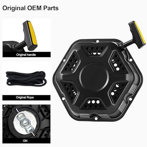 Image of SOFO Original Pull Start Assembly for Champion 196cc 208cc 212cc 224cc 3000 3500 4000 4500 Watt 5.5hp 6.5hp Engine CPE Generator Water Pump Pressure Washer Recoil Starter Pull Cord Replacement