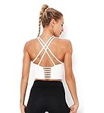 Redqenting Women's Sports Bras Medium Support Yoga Bras Padded Seamless Bralette Workout Running...