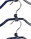 WENKO Formbügel-Set Multi 4er Set - Kleiderbügel rutschhemmend beschichtet, Bügelverbinder, verchromtes Metall, 42 x 19 x 1 cm, Silber glänzend