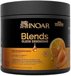 Inoar, Blends Creme para Pentear Hidratação e Brilho com Óleos de Coco, Abacate e Argan - 500g