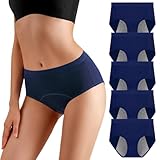 [Matériau doux] Les culottes menstruelles sont fabriquées dans un tissu en coton extensible de haute qualité, 95 % coton, 5 % élasthanne. Le matériau doux et respirant rend ces culottes non affaissées, non contraignantes et non pelucheuses.