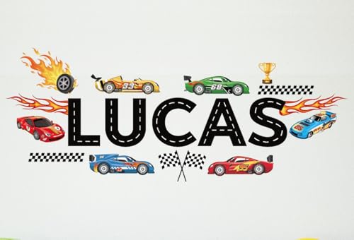 Vinilo Decorativo Cars Personalizado para Cuarto Infantil miniatura 3
