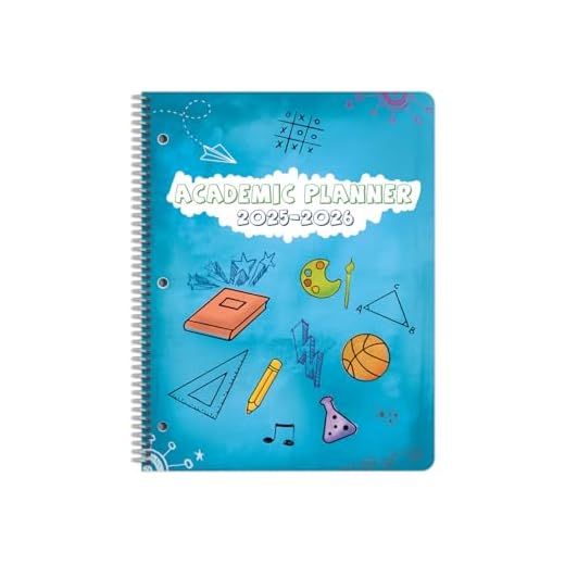 Dated Elementary Student Planner 2025-2026 Academic School Year, Large (8.5" by 11") Matrix Style Datebook with Create Cover
