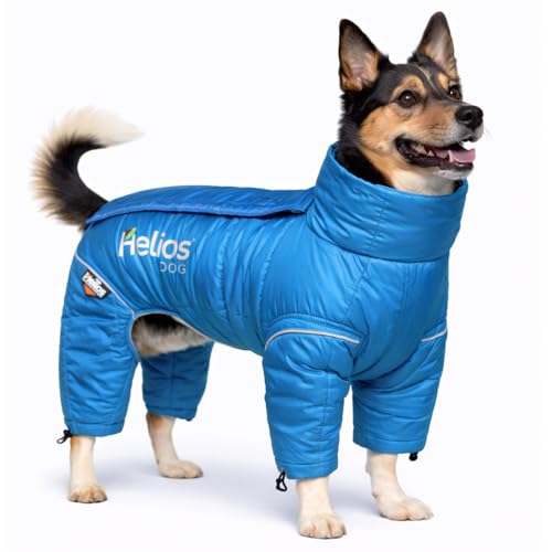 DOGHELIOS 'Thunder-Crackle' Full-Body Bodied Waded-Plush Adjustable and 3M Reflective Pet Dog Jacket...