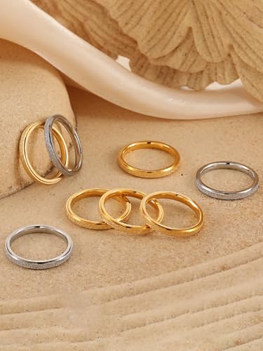 1pc Simple frosted ring -Fashion Jewelry Suitable For Daily Wear Christmas New Year Valentine's Day Holiday Gift3