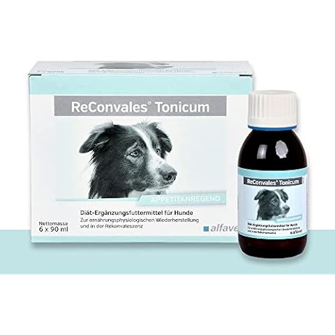 alfavet ReConvales Tonicum Hund, appetitanregendes Diät-Ergänzungsfuttermittel zur Rekonvaleszenz und bei Untergewicht, 6 x 90 ml Flasche Cover