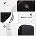 TOYANDONA Kalimba Storage Bag Black Portable Thumb Piano Case Microphone Organizer and Lightweight Pouch