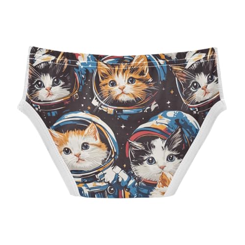 Wusikd Cats Astronaut Boys' Underwear Cotton Boys Briefs Soft Toddler Underwear 2T2