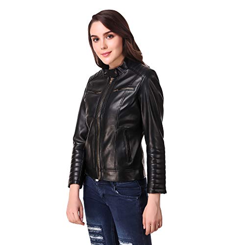 Image of Leather Retail Women's Solid Jacket