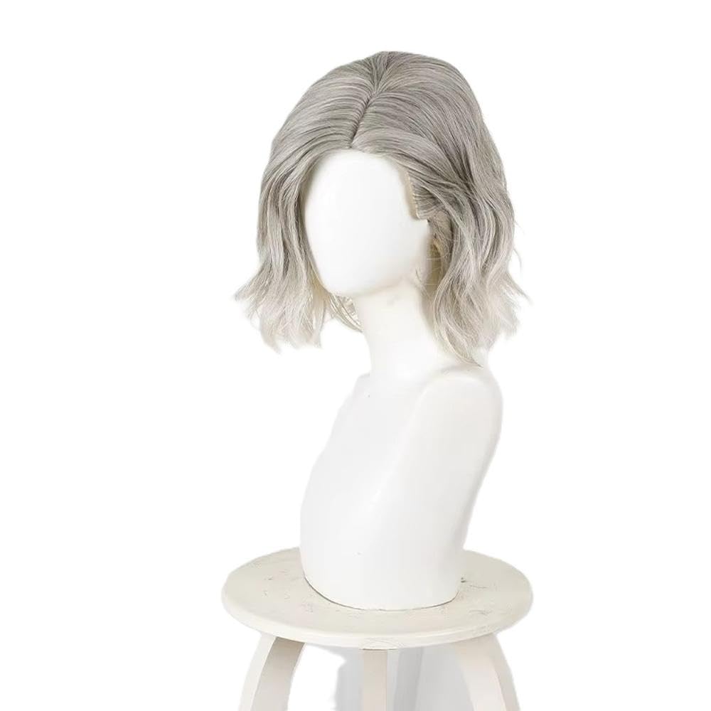 Haarpflege Frauen Platin Gradient Kurze Lockige Haare Hitzebeständige Perücke Für Cosplay