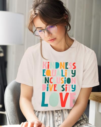 Kindness Teacher Shirt Women Special Education Shirts Teacher Life Love T-Shirt Inspirational Letter Print Tee Top4