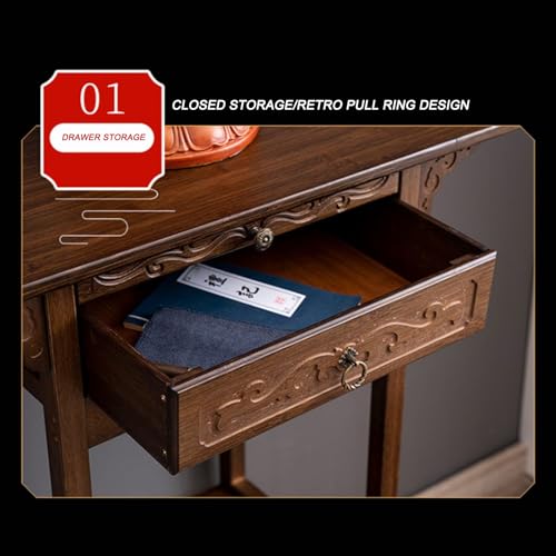 Table d'autel bouddhiste 100 cm résolvant le manque d'espace zen - 4