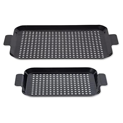 RSVP Porcelain Coated Steel Grill Tray Cover