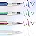 JIMYAUQIN 4Pcs Metallic Chameleon Effect Liquid Eyeliner - High-Pigmented Shift with Waterproof Fine Tip for Multi-Dimensional Colored Eye Looks