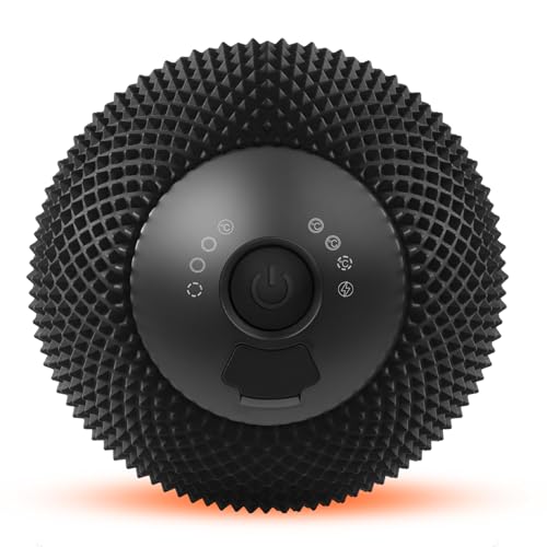 JIEJUNJIE Bola de masaje vibratoria con calor, 7 modos, memoria, liberación miofascial, bola de recuperación muscular de tejido profundo para masaje de puntos gatillo, herramienta de liberación de