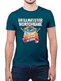 Werde zum Grillmeister mit diesem individuellen T-Shirt mit Wunschnamen! Perfekt für Grillpartys und gemütliche Sommerabende im Garten