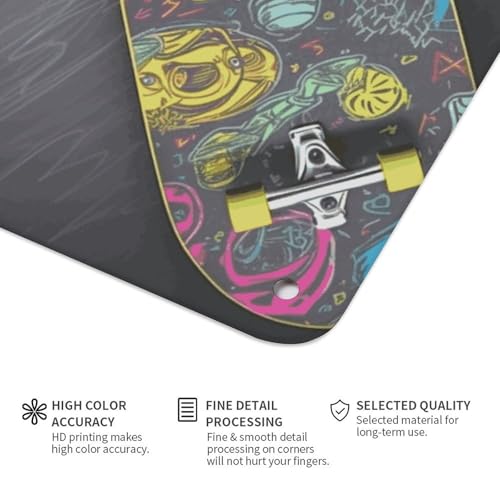 Peintures à suspendre en métal graffiti skateboard pour déco de café - 4