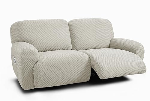 Catálogo para Comprar On-line Salas A Meses Sin Intereses los 10 mejores. 50 ULTICOR - Sofá reclinable de 2 plazas, extra ancho, de 75 a 100 pulgadas, funda de asiento reclinable extra ancha, 6 piezas de tela jacquared, fundas de sofá reclinable, gruesas,...