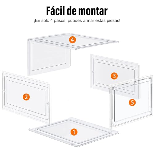La Mejor Recopilación de Caja zapatera de plastico que puedes comprar esta semana. 6 caja zapatera de plastico marca E T EASYTAO (3)