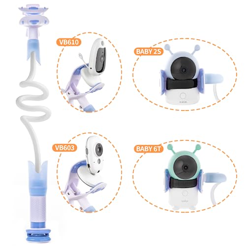 Boifun Baby Monitor Holder, Universal Baby Camera Stand, Secure with Straps & Clamp to Furniture, No Drilling Required - Image 2