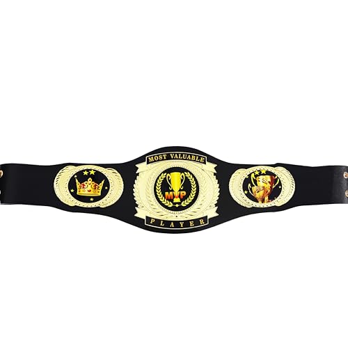 MVP Belt Most Valuable Player Championship Belt Trophy Award Gift - Football, baseball, softball, soccer, basketball, esports, fantasy sports, hockey tournament or League Winner Champion Belt2