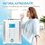 OUOQNUE Alkaline Water Ionizer Machine for Home, Hydrogen Rich Water Machine, pH 2.8-11 Acid Water Purifier, Water Filter Up to -800mV ORP, 10000 Liters Per Filter White