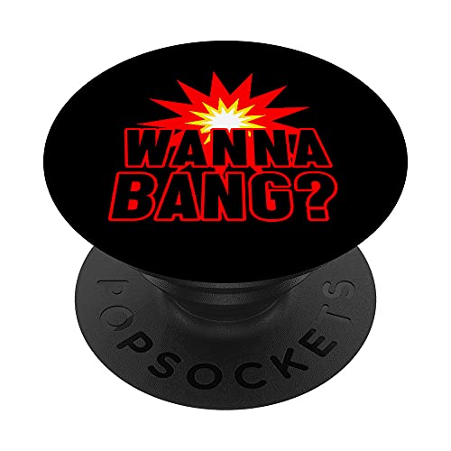 Wanna Bang Petardo Explosión Pirotécnico Fuegos Artificiales PopSockets PopGrip: Agarre...