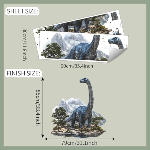 Achang Vinilo Decorativo Dinosaurio Brachiosaurus miniatura 2