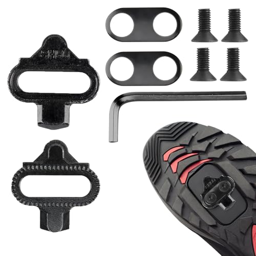 Calas MTB SPD para Pedales Autobloqueantes de Bicicleta, Tacos de Pedal Compatibles con Zapatos de Montaña Ideales para Ciclismo de Montaña, Carretera y Spinning Compatible con Pedales Tipo (SM-SH56)