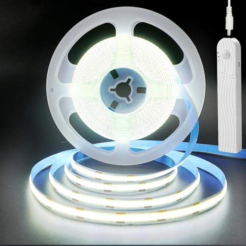 Tira LED COB recargable con sensor de movimiento 3 m 6500K miniatura 1